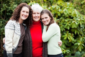 image of three women