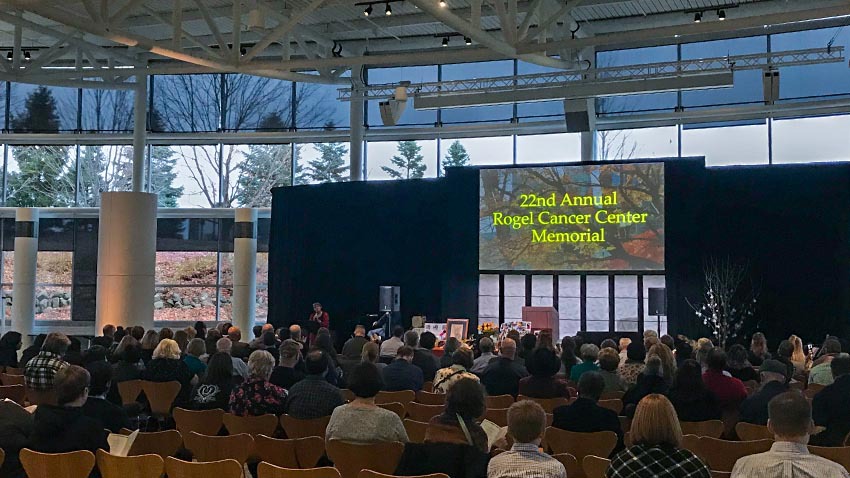 image from the 2019 Cancer Memorial ceremony