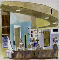 painting of infusion center entrance