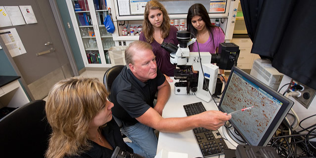 Mark Day, PhD. with students