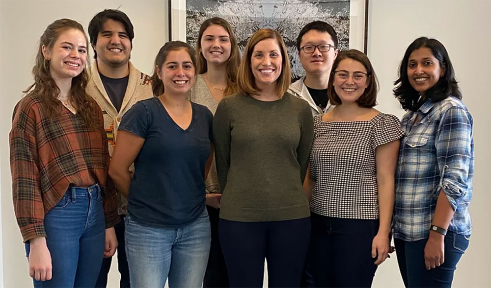 Amanda Garner with members of her lab