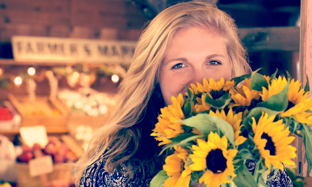 woman at a Farmer's Market