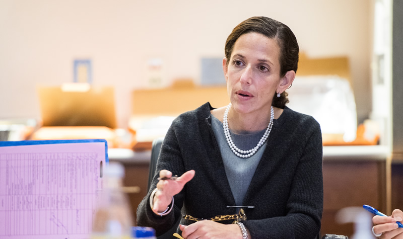 Jacqueline Jeruss, M.D. leads the breast cancer tumor board