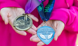 image of Jennifer Kelley's marathon medals