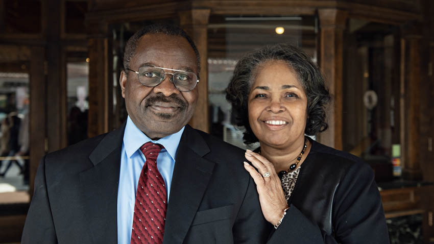 Kunle and Angela Ogunde at U-M