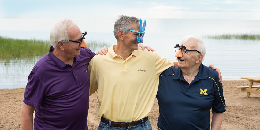 Marty Schultz and his brother Joe and father