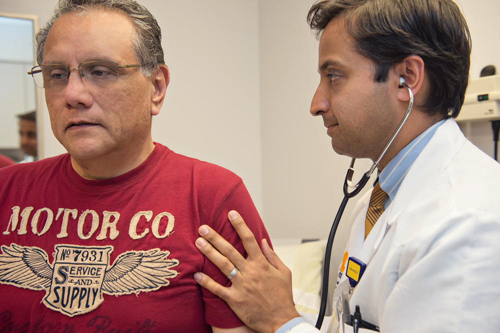 Neehar Parikh, M.D. and a patient