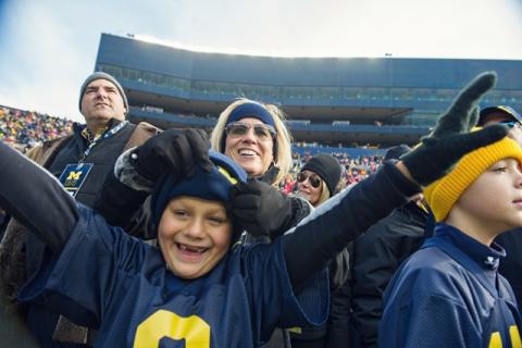 Tiffany Hecklinski was diagnosed with colon cancer at 37. After completing treatment, she attended U-M football games with her family