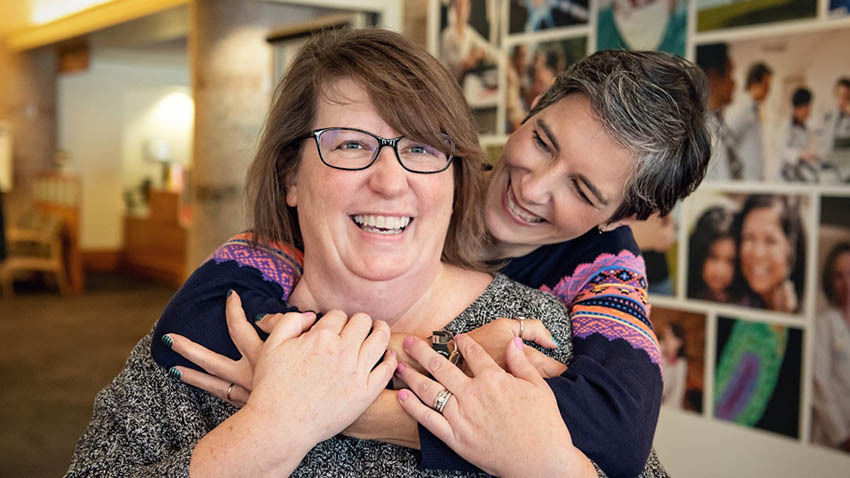 Patients Andrea Passmore, left, and Katie Dorr Photo credit: Leisa Thompson