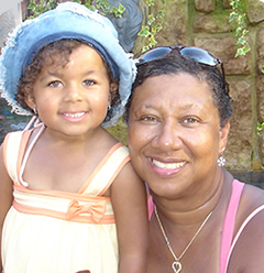 Brenda Mack and her granddaughter