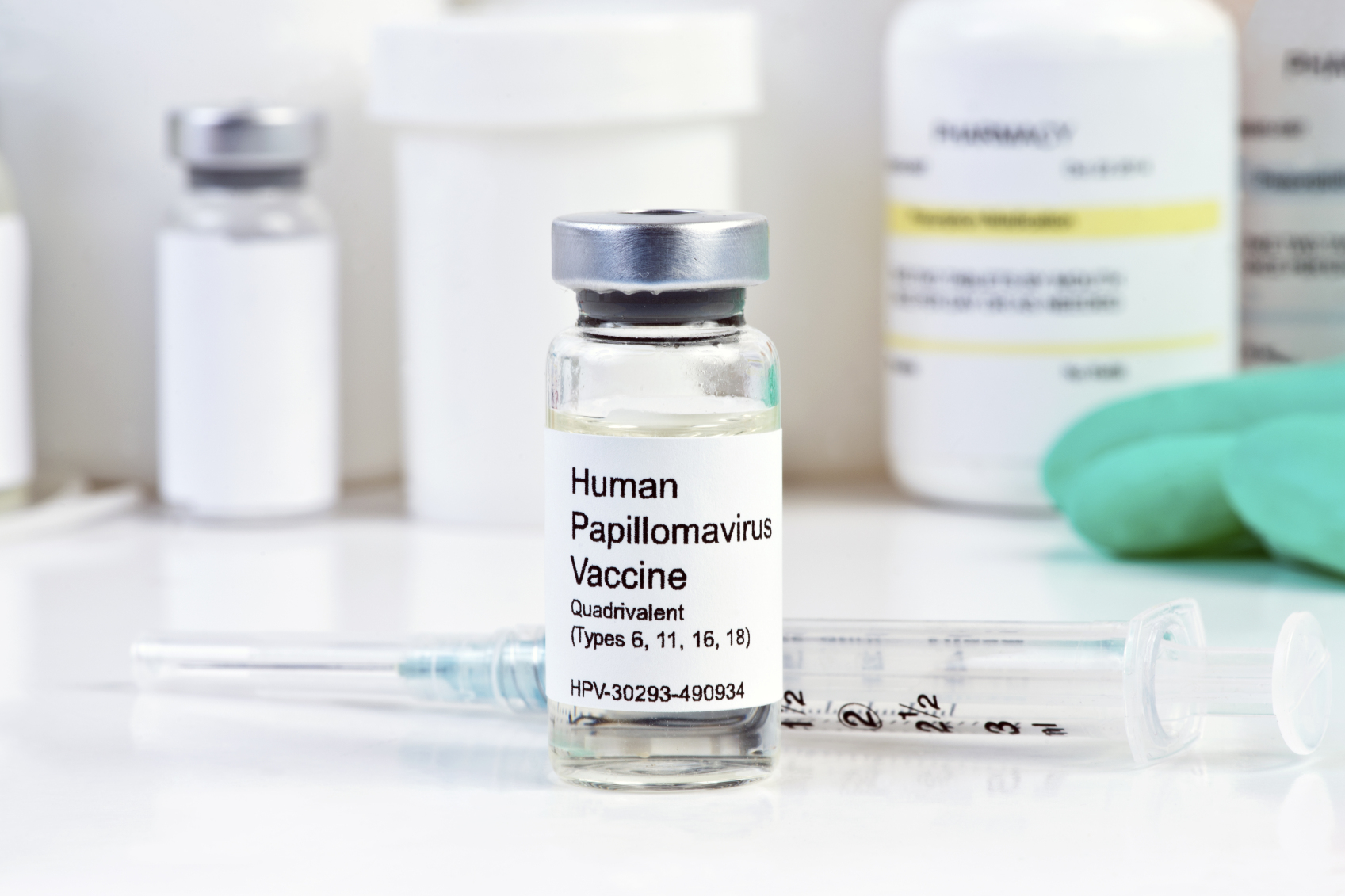 vials with vaccine