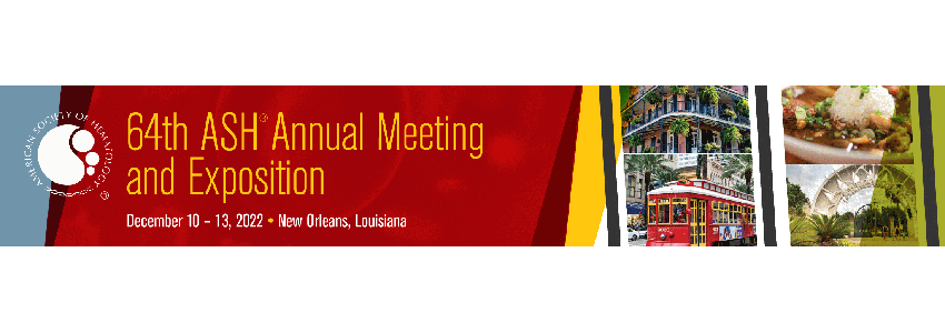 The 64th ASH Annual Meeting and Exposition is December 12-13, 2022 in New Orleans, Louisana