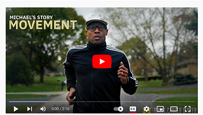 Image of video of a man running