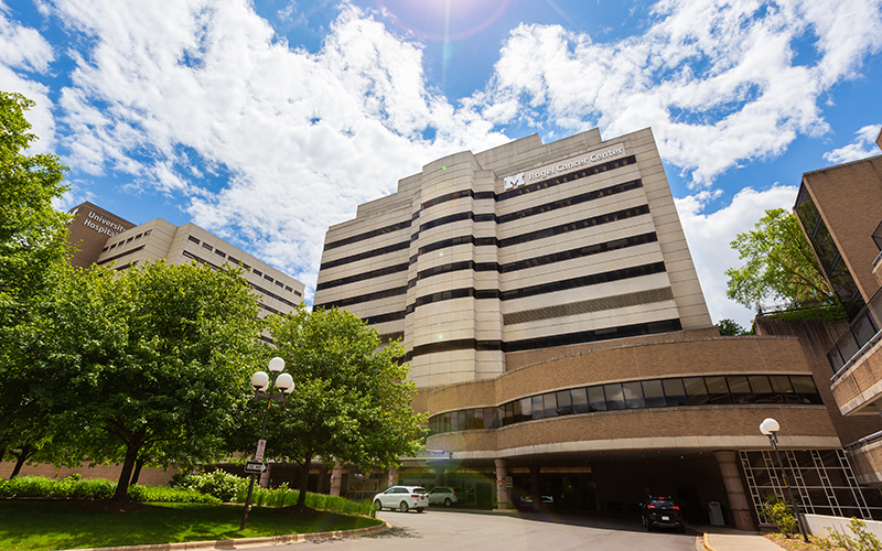 Rogel Cancer Center Building in the sunshine