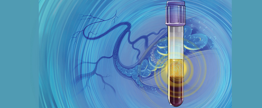 Illustration of test tube and cells