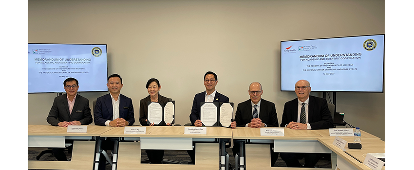 Leaders of the Rogel Cancer Center and the Singapore Cancer Science Institute