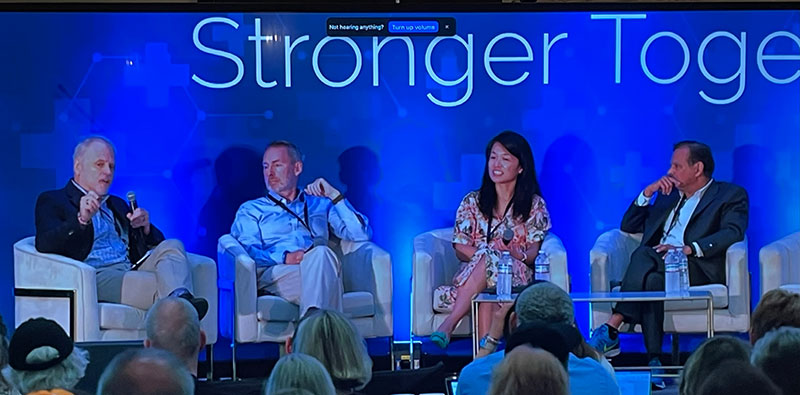 Dr. Angel Qin sits on a panel at the ALK-positive Summit