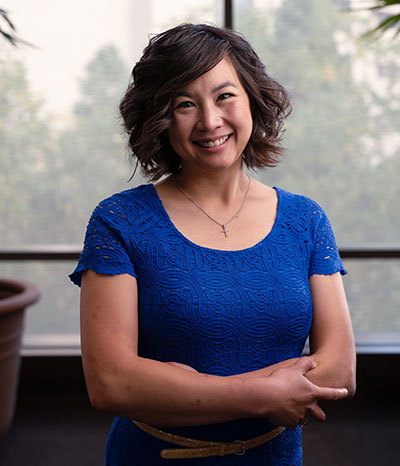 Eileen Carpenter is a young, Asian American woman