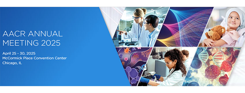 Logo for the American Association for Cancer Research annual meeting