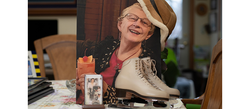 Photo of a woman with glasses